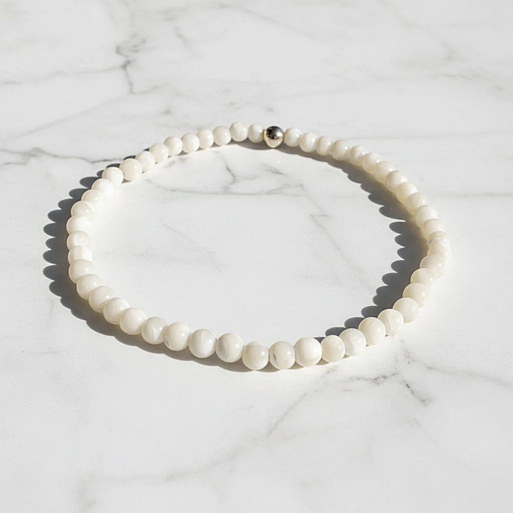 Light Gemstone Stretch Bracelets