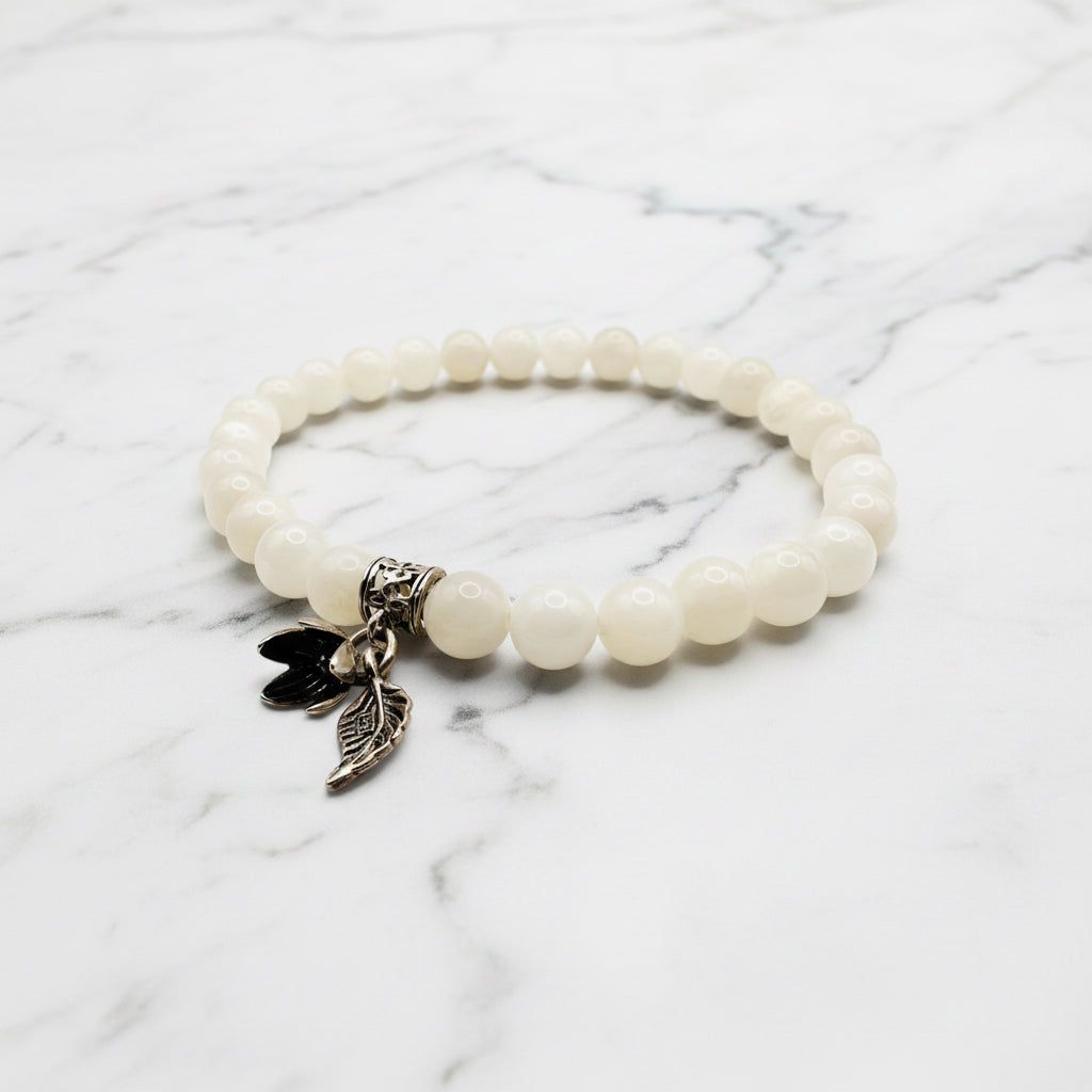 Light Gemstone Stretch Bracelets