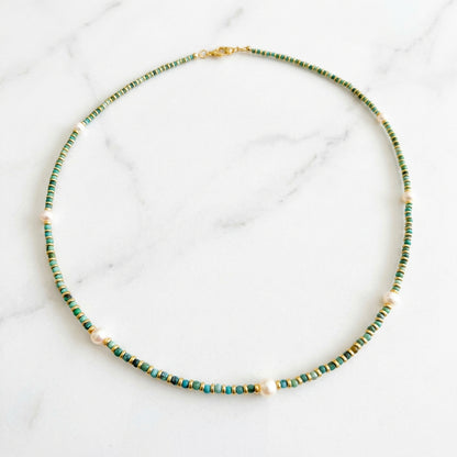 Gemstone and High Grade Pearl Necklace