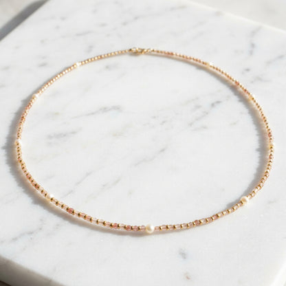 Gemstone and High Grade Pearl Necklace