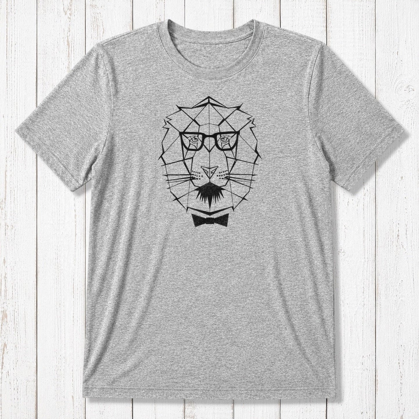 Geometric Lion T-Shirt for Men Men’s Bamboo & Organic Cotton Graphic T-Shirt Uni-T