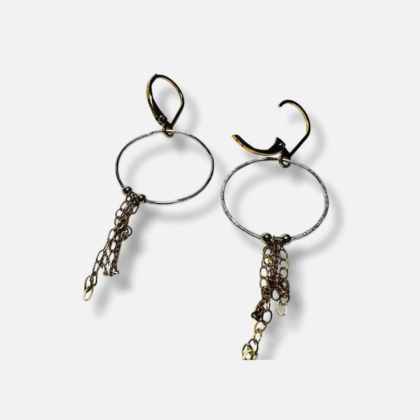 Chain Hoop Earrings, Gold Filled Chain*