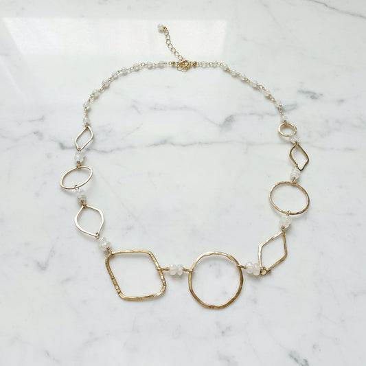 Gold Fill and and Moonstone Necklace