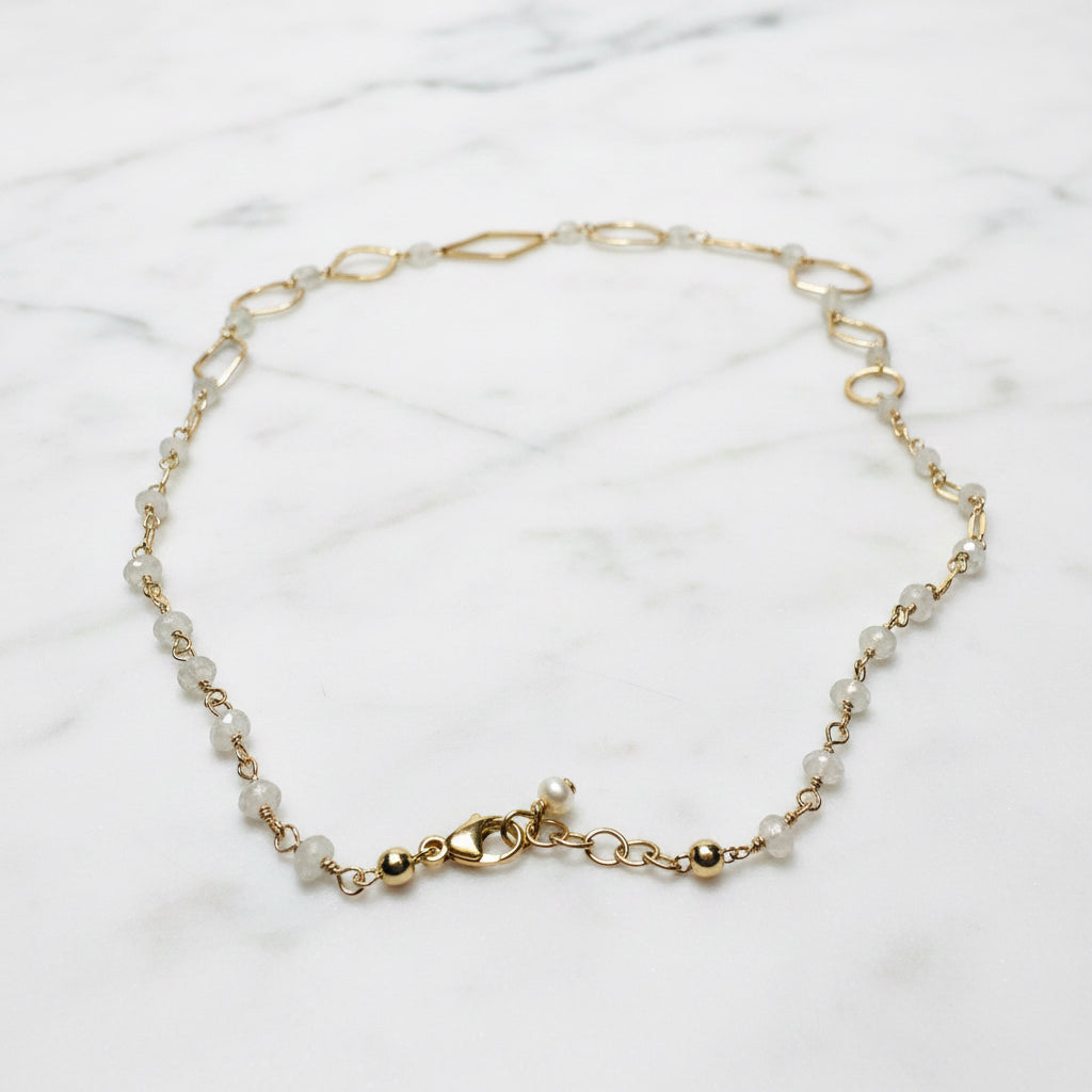 Gold Fill and and Moonstone Necklace