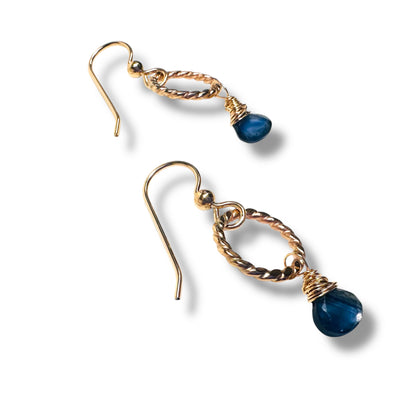 Kyanite Twist Earrings/ Kyanite Drop Earrings*