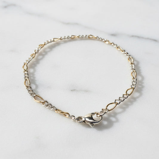 Gold and Silver Chain Bracelets***