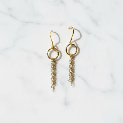 Chain Hoop Earrings***