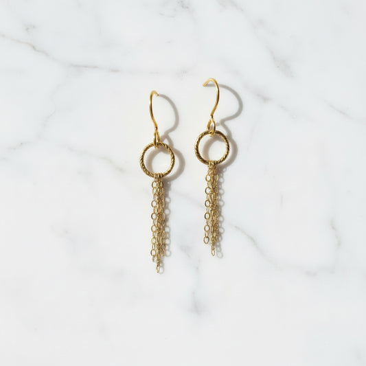 Chain Hoop Earrings***