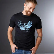 Men's Hand Art T-shirt - Creative Graphic Expression