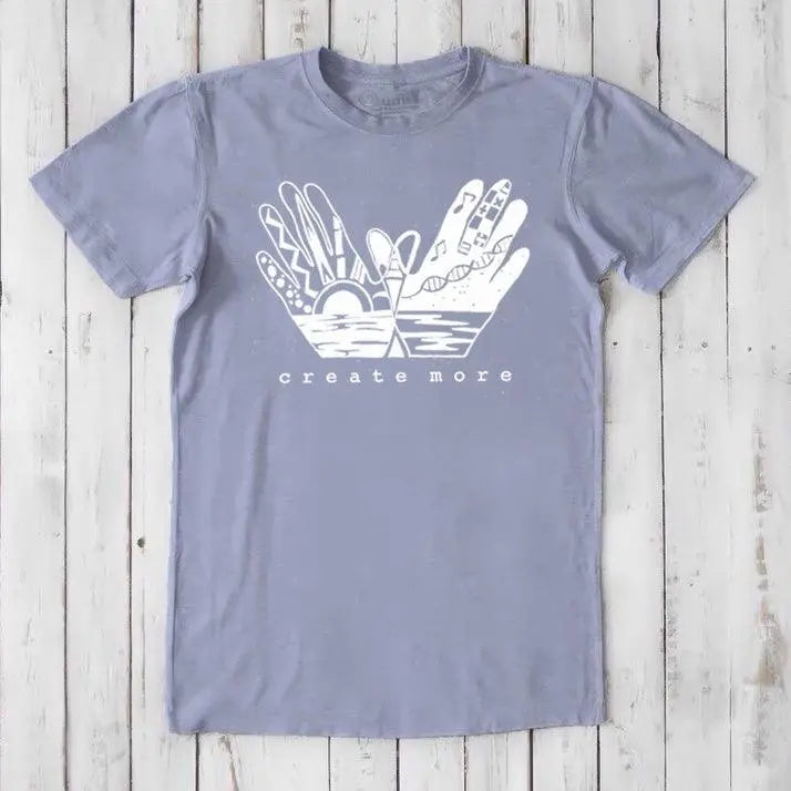 Men's Hand Art T-shirt - Creative Graphic Expression