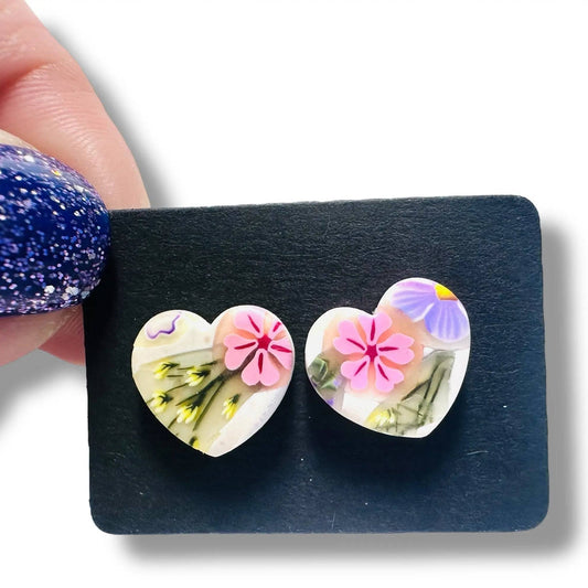Handmade Clay Stud Earrings* Janine Gerade