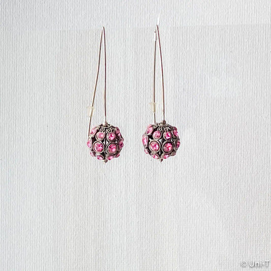Hot Moroccan Night Earrings - Pink - Uni-T