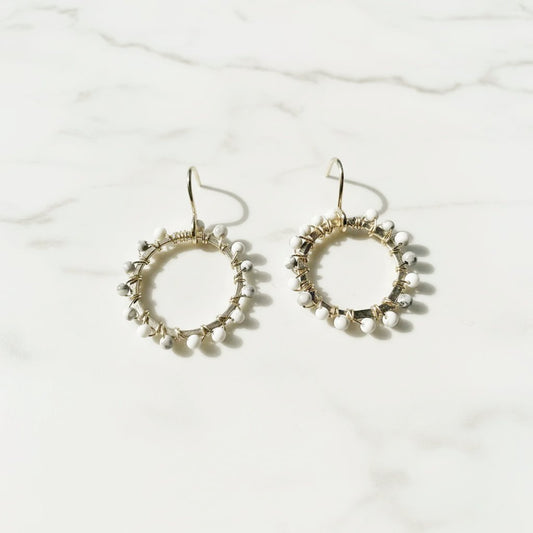 Gemstone Mini Hoops***