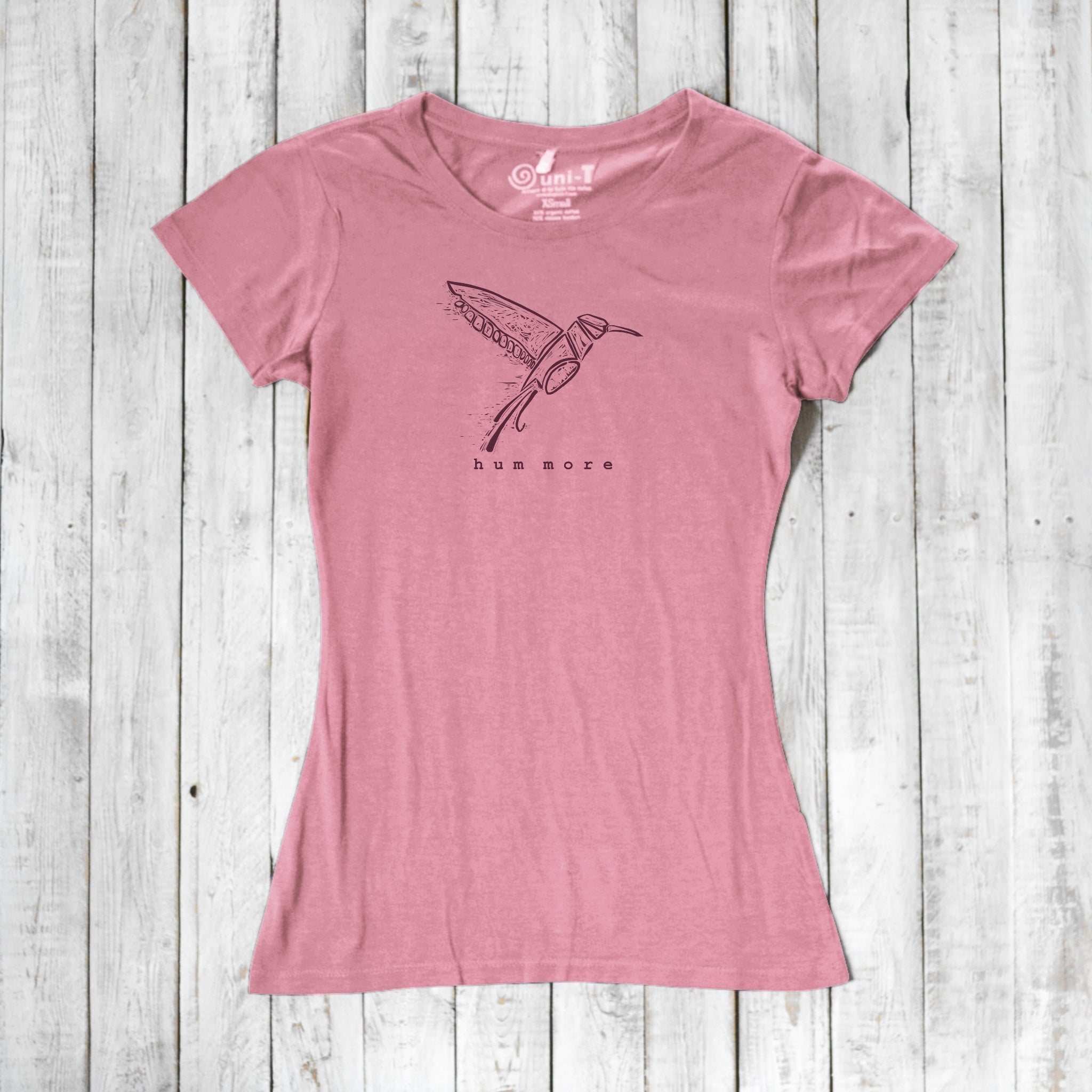 Hummingbird T-shirt for Women - Hum More Uni-T