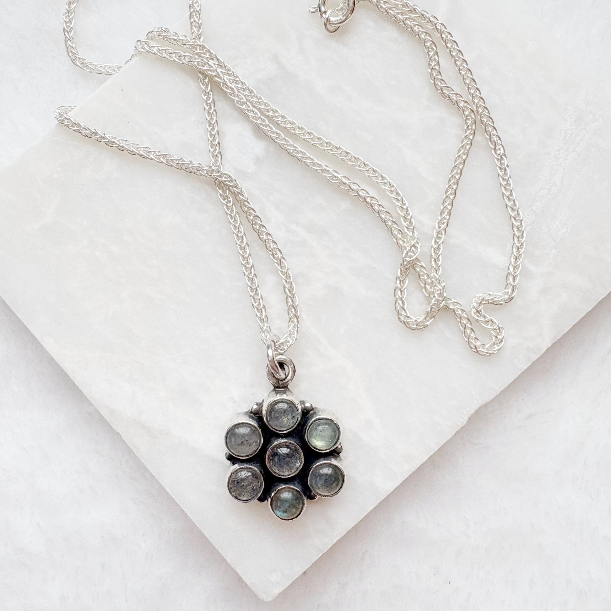 Labrodite Necklace Sterling Silver Chain