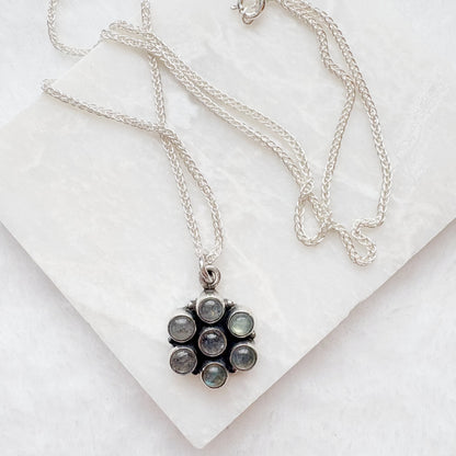 Labrodite Necklace Sterling Silver Chain