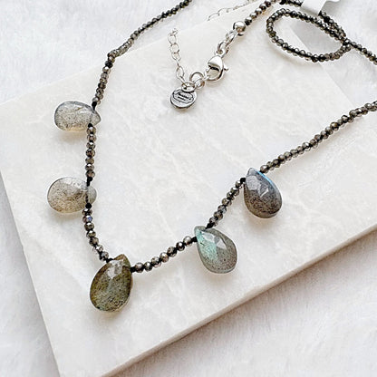 Labradorite Necklace - Dazzling Crystal Design