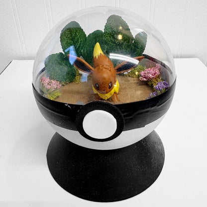 Regular Eevee Pokeball Terrarium