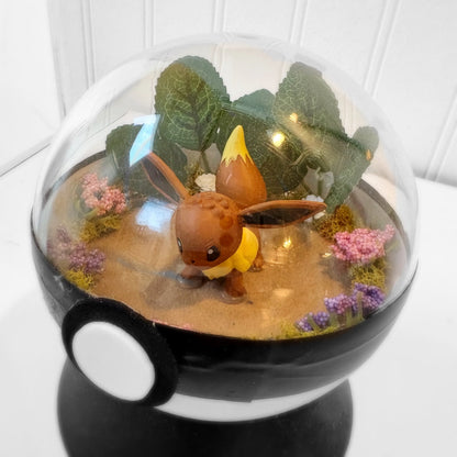 Regular Eevee Pokeball Terrarium