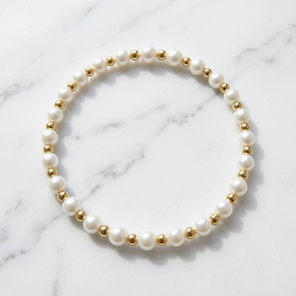 Mother Of Pearl Stretch Bracelets