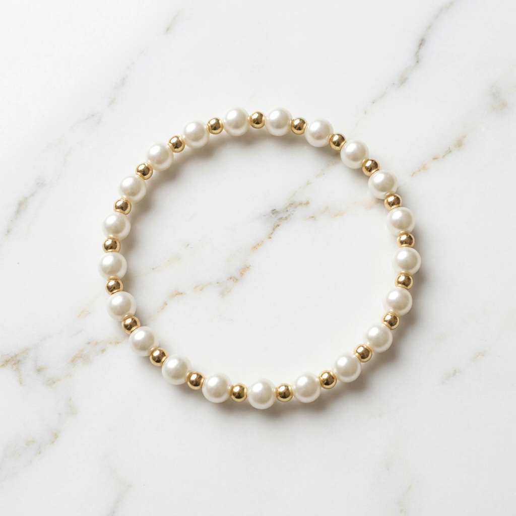 Mother Of Pearl Stretch Bracelets