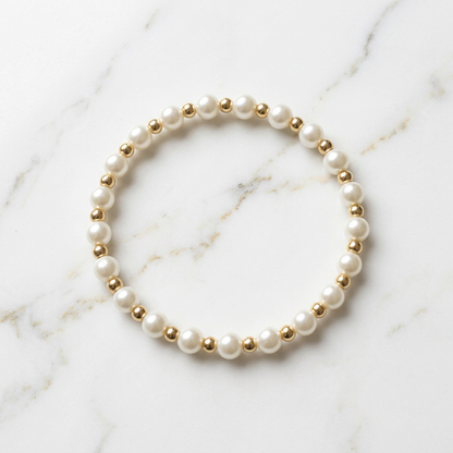 Mother Of Pearl Stretch Bracelets