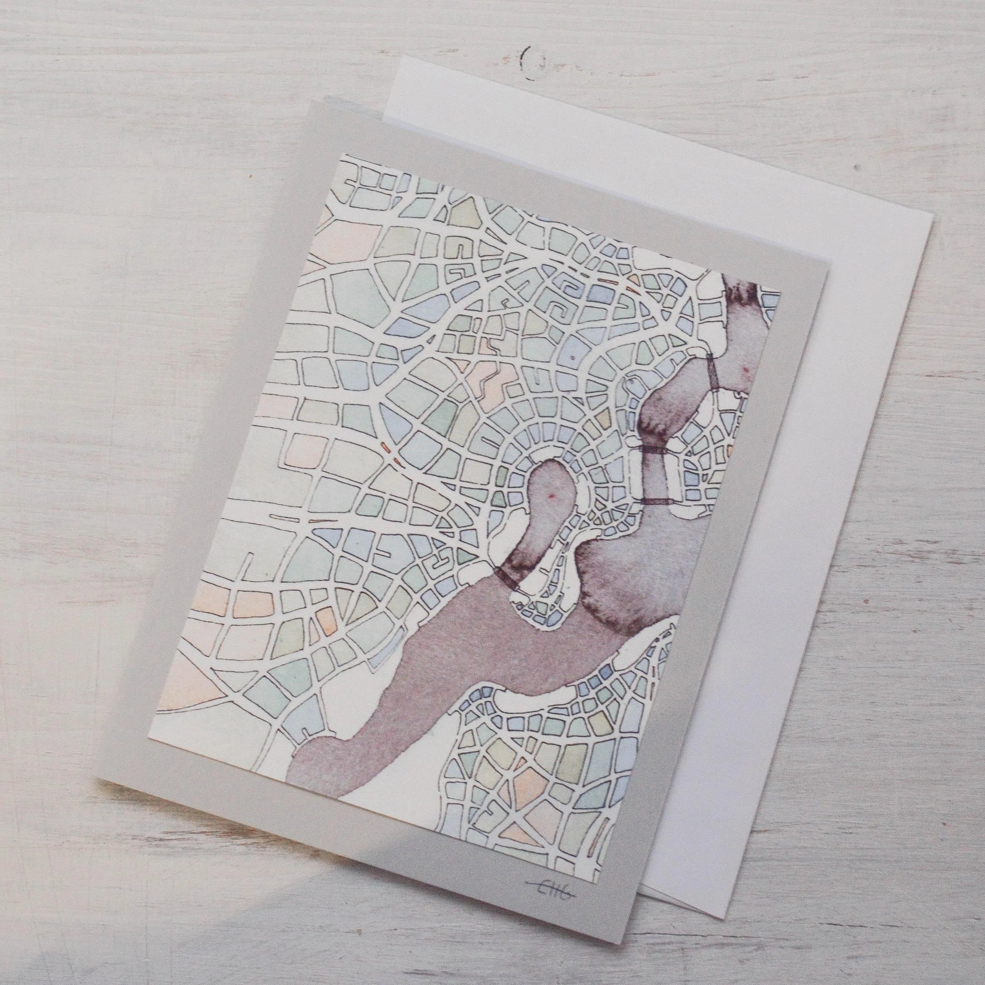 Imaginary Map Greeting Card - Uni-T