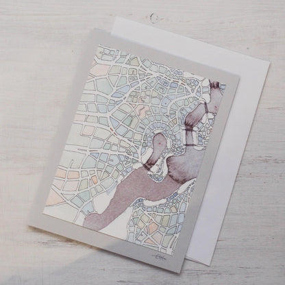 Imaginary Map Greeting Card - Uni-T