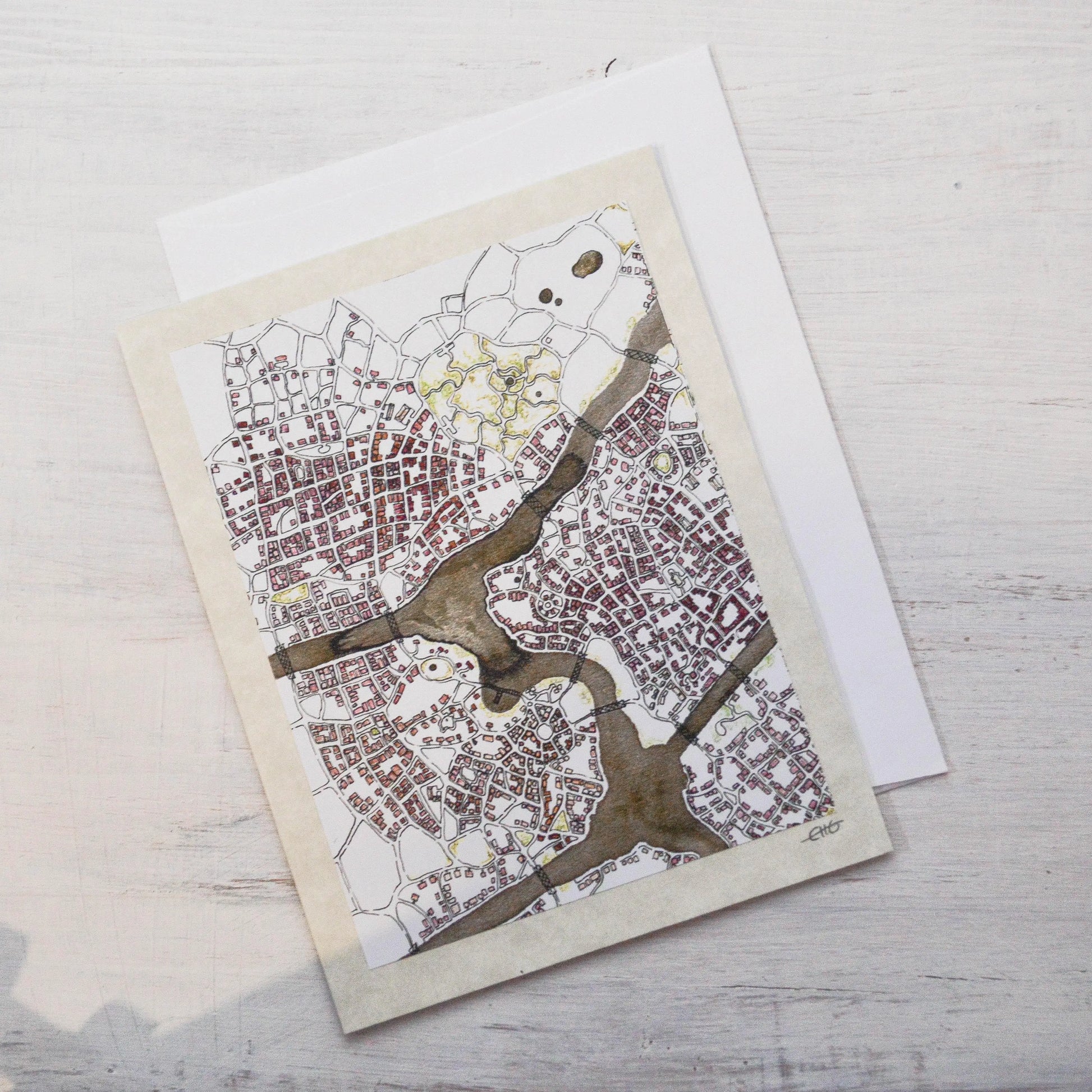 Imaginary Map Greeting Card - Uni-T