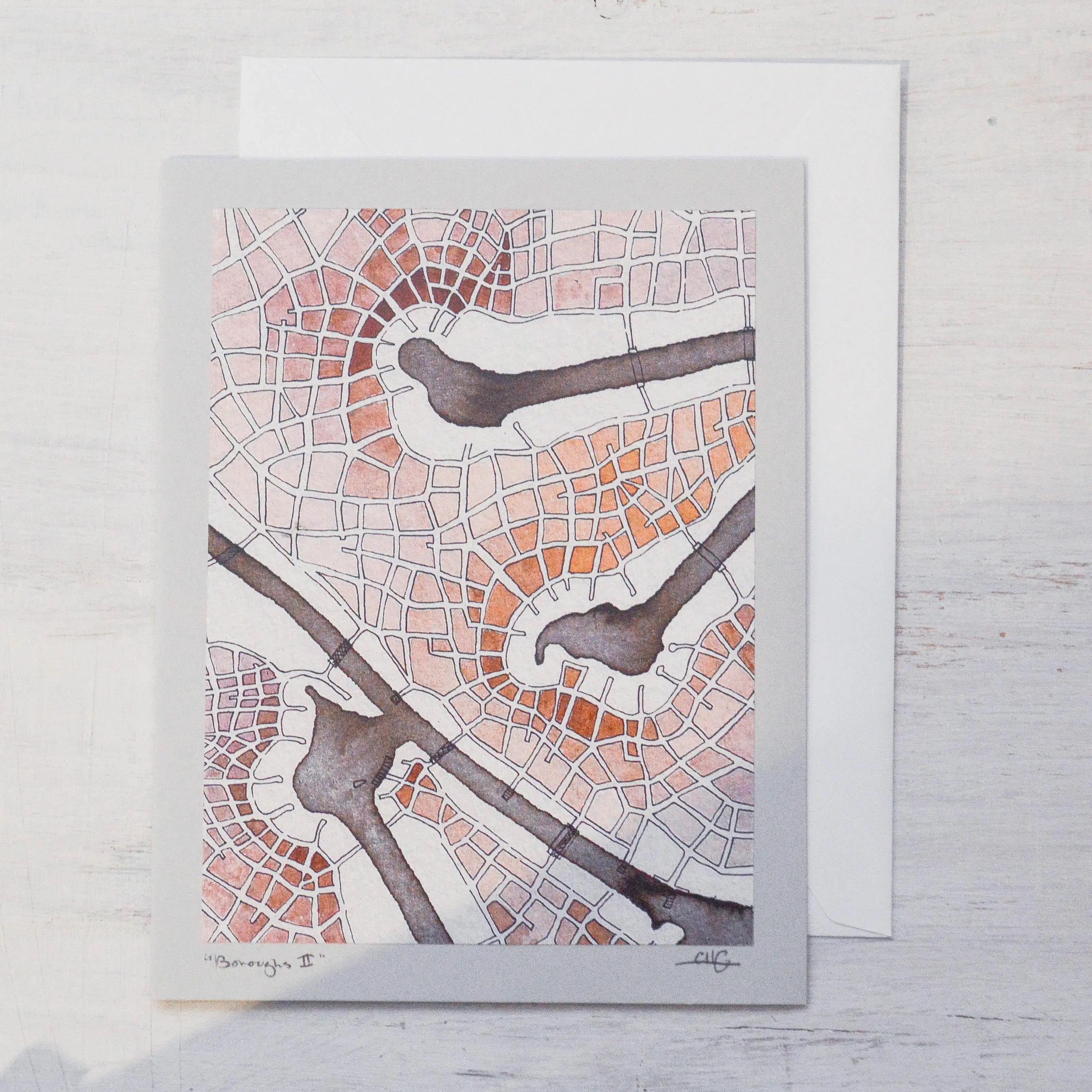 Imaginary Map Greeting Card