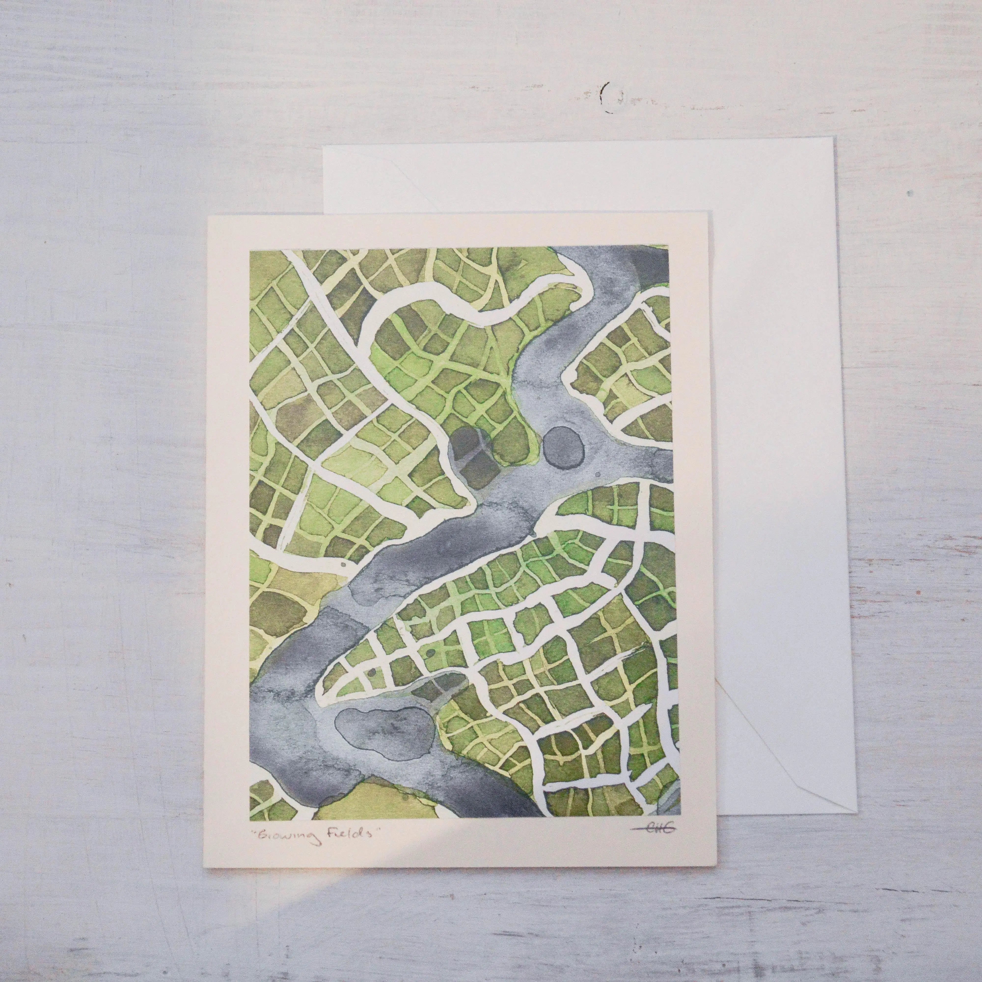 Imaginary Map Greeting Card