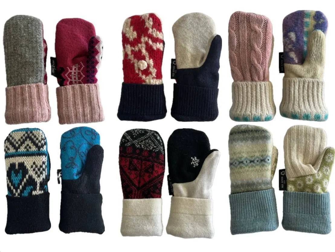 Kid's Mittens - Small boys & girls, Large boys & girls Jack and Mary Designs