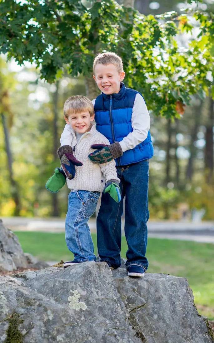 Kid's Mittens - Small boys & girls, Large boys & girls Jack and Mary Designs