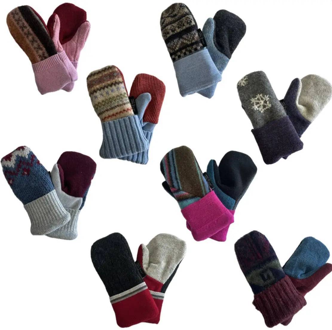 Kid's Mittens - Small boys & girls, Large boys & girls Jack and Mary Designs
