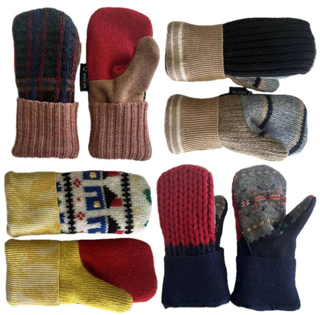 Kid's Mittens - Small boys & girls, Large boys & girls Jack and Mary Designs