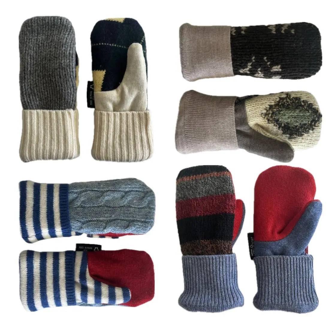 Kid's Mittens - Small boys & girls, Large boys & girls Jack and Mary Designs