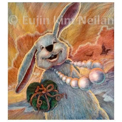 Kids Room Wall Art | Children's Book Illustration | Rabbit Art Print - Uni-T