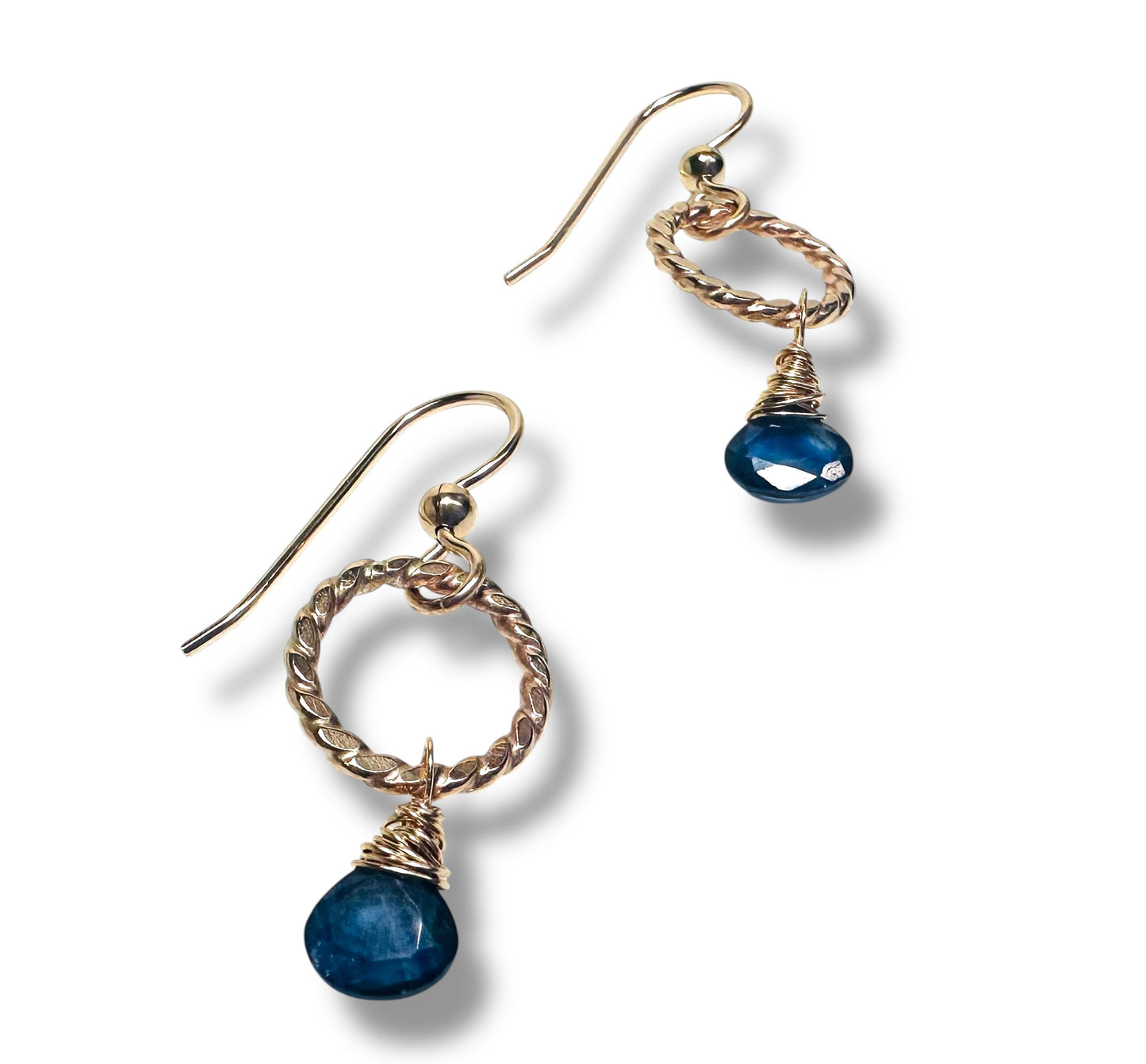 Kyanite Twist Earrings/ Kyanite Drop Earrings*