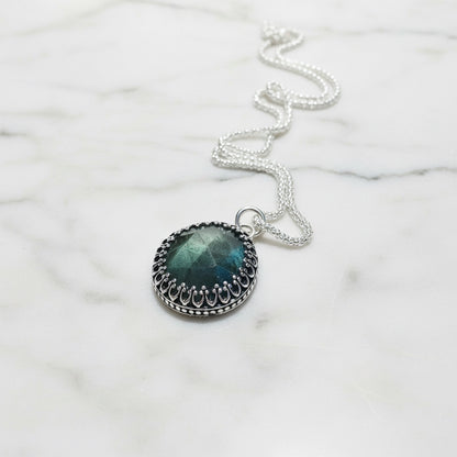 Labradorite Medallion Necklace* Janine Gerade