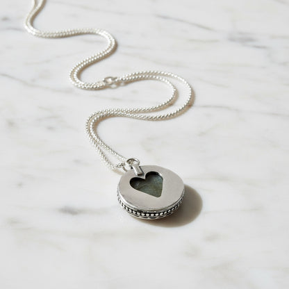 Labradorite Medallion Necklace* Janine Gerade