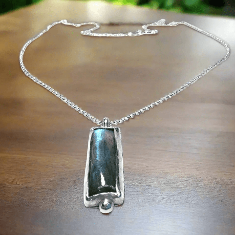 Labradorite bar Necklace* Janine Gerade