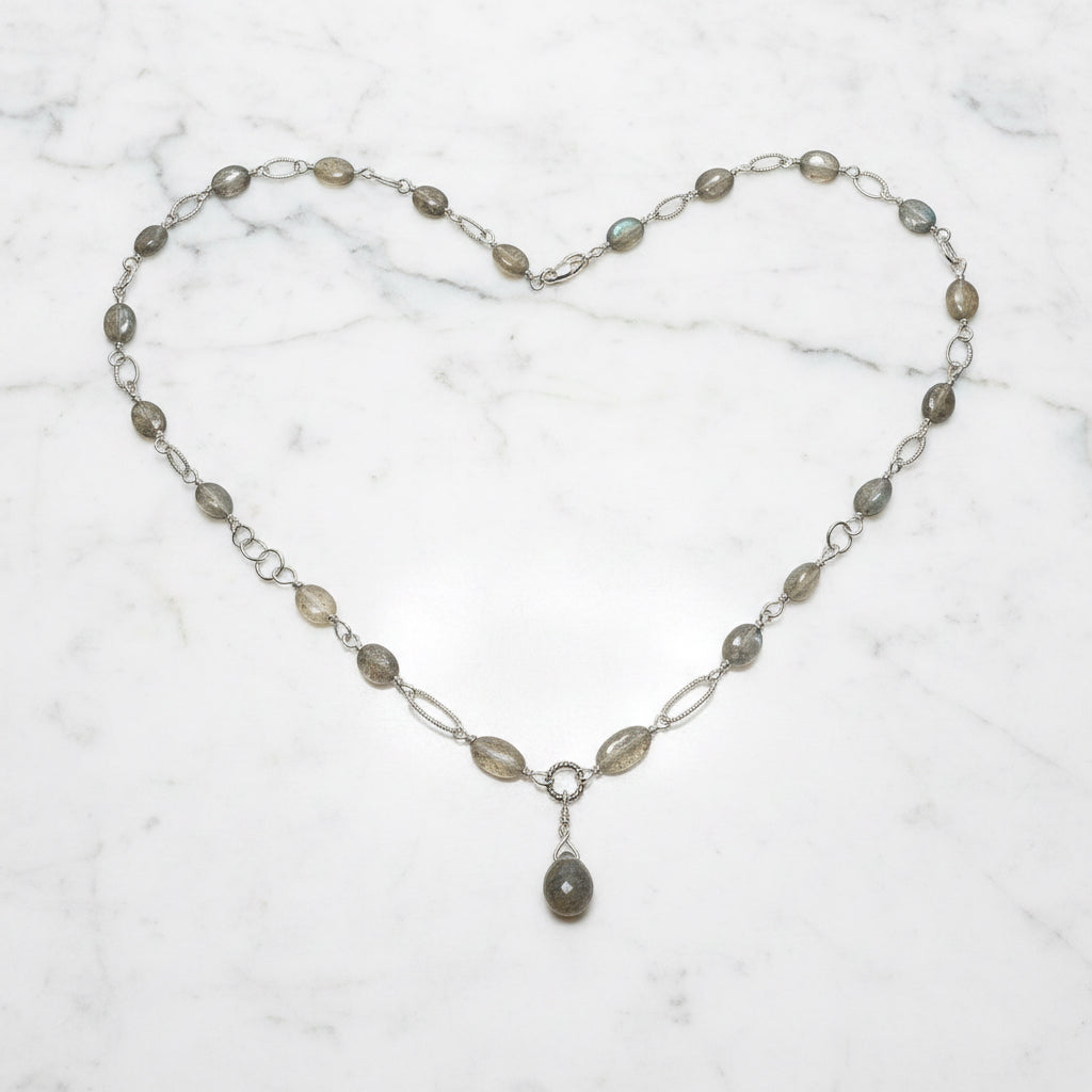 Labradorite Link Chain Necklace
