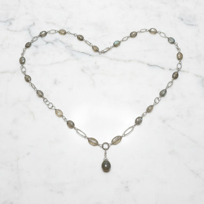 Labradorite Link Chain Necklace