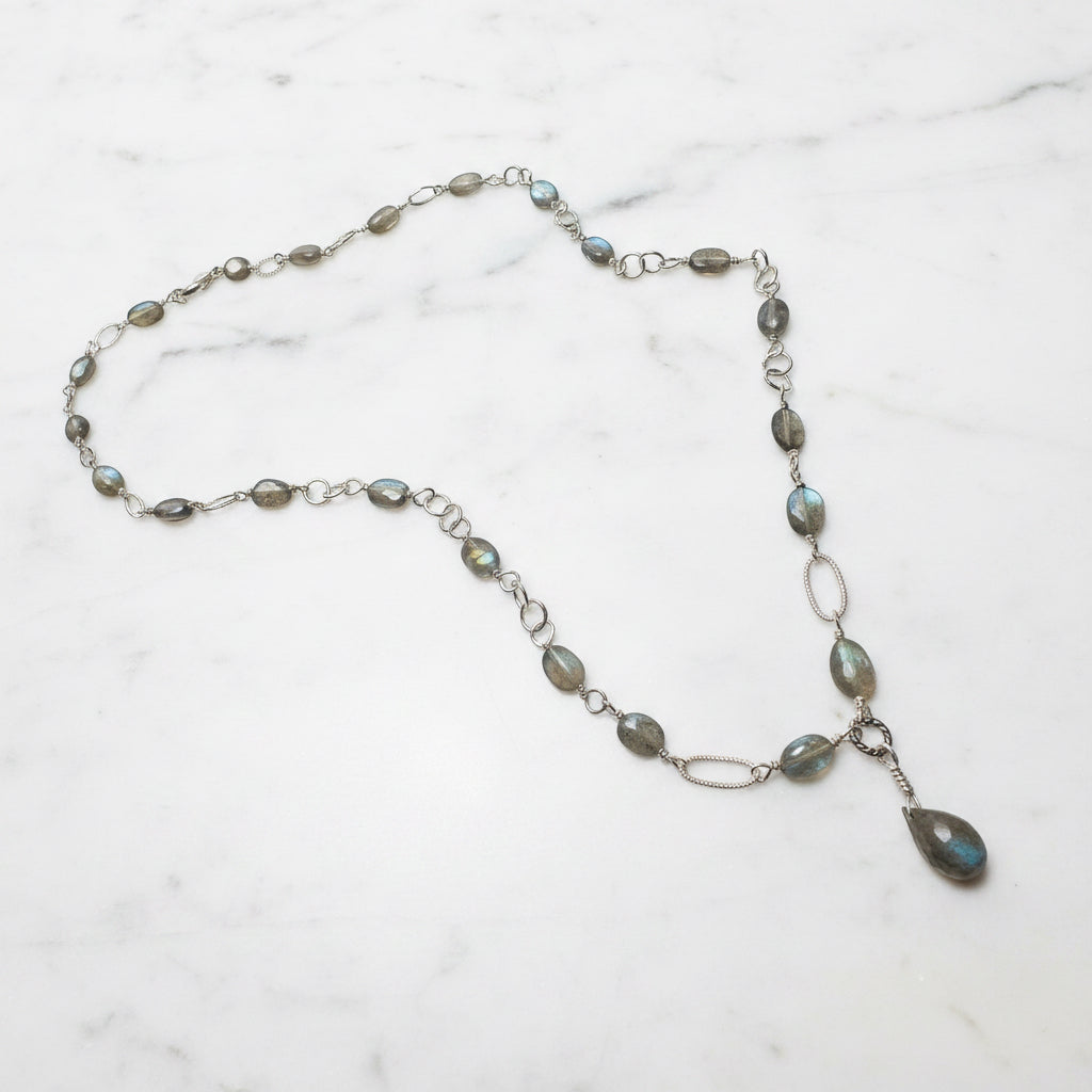 Labradorite Link Chain Necklace