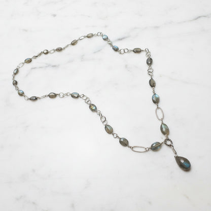 Labradorite Link Chain Necklace