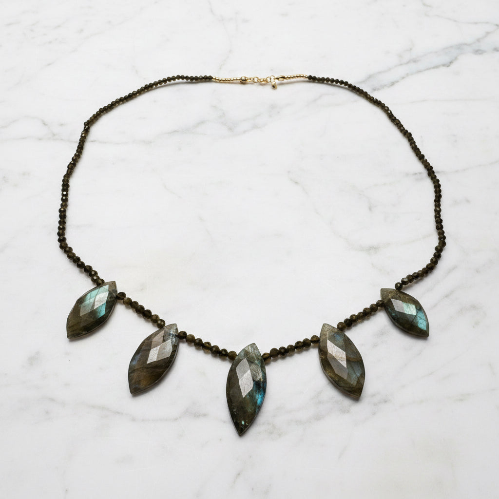 Labradorite Marquise Necklace