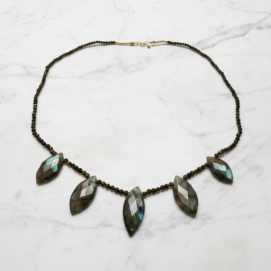 Labradorite Marquise Necklace