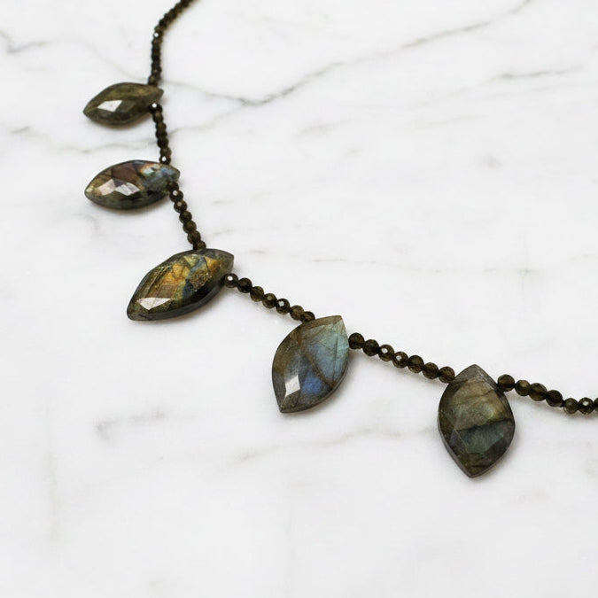 Labradorite Marquise Necklace