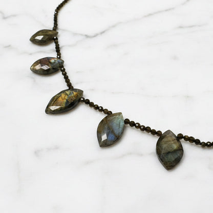Labradorite Marquise Necklace