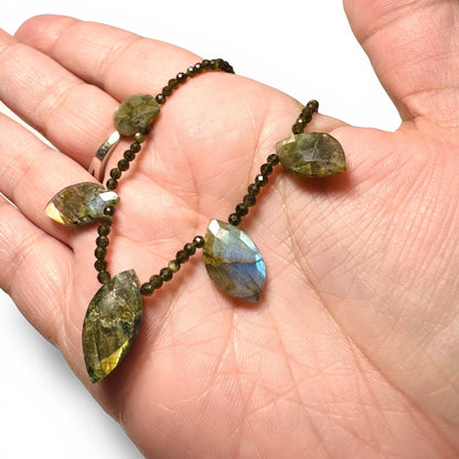 Labradorite Marquise Necklace
